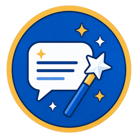 Magic wand badge